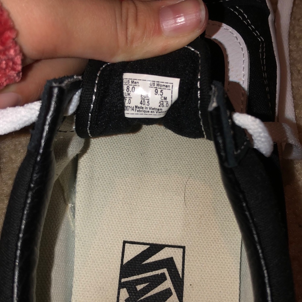 COPY - black and white old skool low top vans - Picture 4 of 6